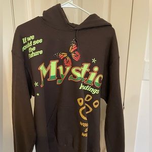 Brown graphic hoodie